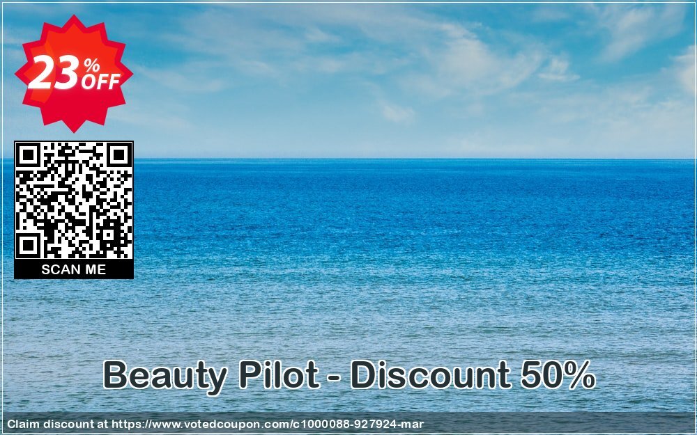 Beauty Pilot - Discount 50% Coupon, discount Beauty Pilot - Discount 50% amazing promotions code 2024. Promotion: amazing promotions code of Beauty Pilot - Discount 50% 2024