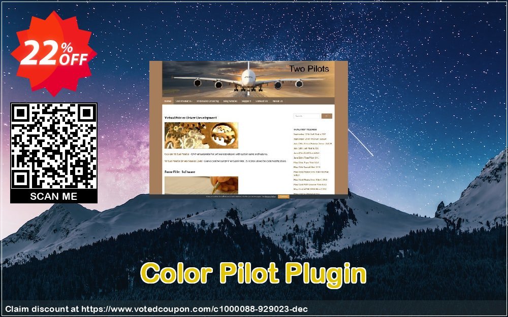 Color Pilot Plugin Coupon, discount Color Pilot Plugin Super discounts code 2023. Promotion: excellent promotions code of Color Pilot Plugin 2023
