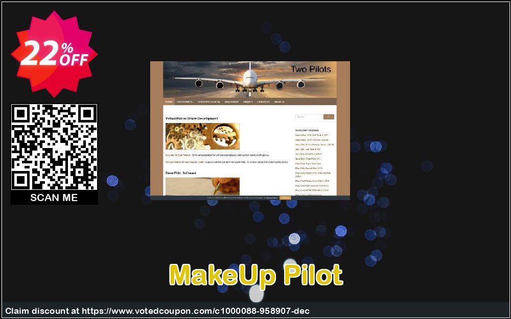 MakeUp Pilot Coupon, discount MakeUp Pilot Wonderful promotions code 2023. Promotion: best sales code of MakeUp Pilot 2023