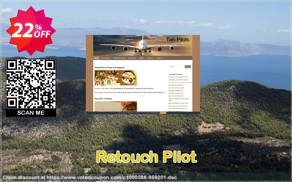 Retouch Pilot Coupon, discount Retouch Pilot Big promotions code 2023. Promotion: wondrous sales code of Retouch Pilot 2023