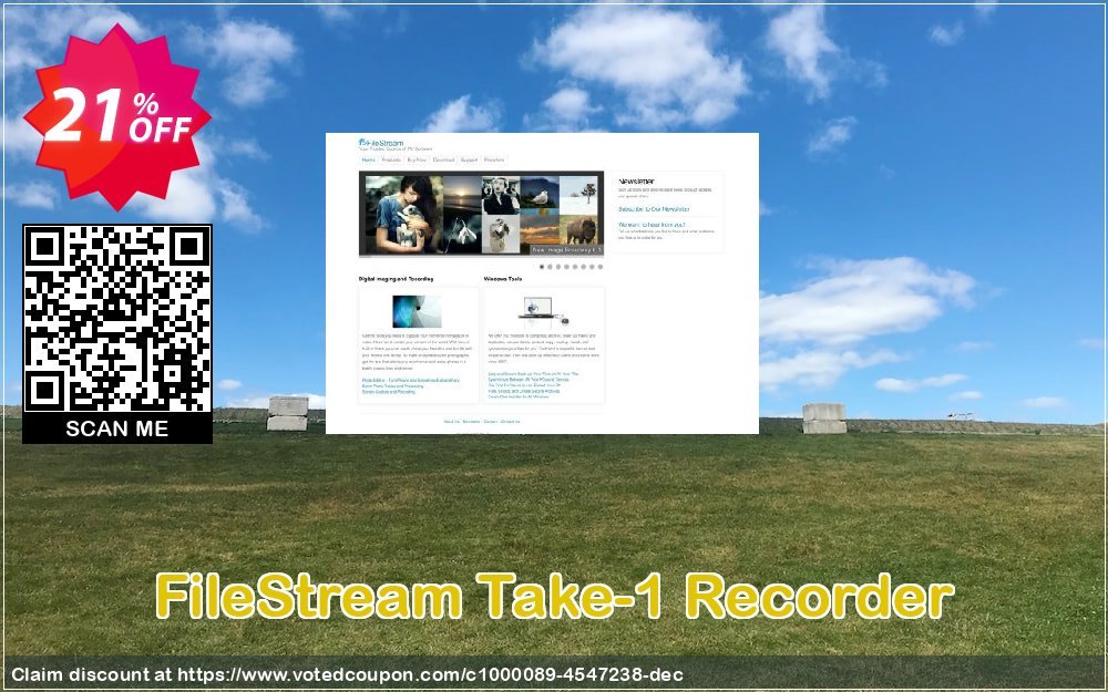 FileStream Take-1 Recorder Coupon, discount FileStream Take-1 Recorder staggering discounts code 2023. Promotion: staggering discounts code of FileStream Take-1 Recorder 2023