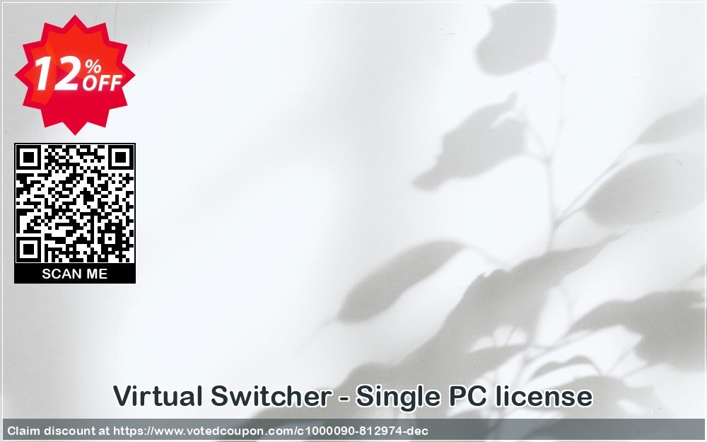 Virtual Switcher - Single PC Plan Coupon, discount Virtual Switcher - Single PC license hottest discount code 2024. Promotion: hottest discount code of Virtual Switcher - Single PC license 2024