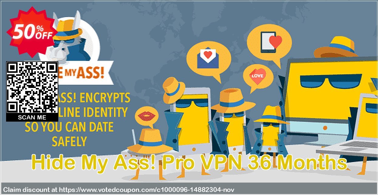 Hide My Ass! Pro VPN 36 Months Coupon, discount 36 Months HMA! Pro VPN hottest discounts code 2023. Promotion: hottest discounts code of 36 Months HMA! Pro VPN 2023