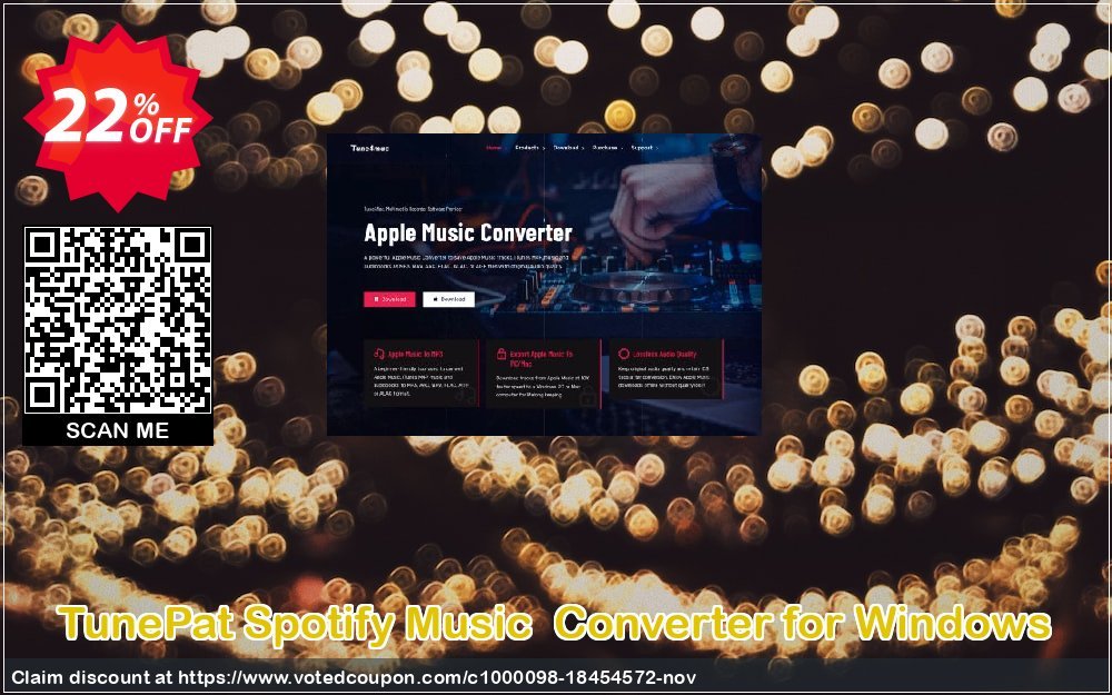 TunePat Spotify Music  Converter for WINDOWS Coupon, discount TunePat Spotify Music  Converter for Windows hottest discounts code 2023. Promotion: hottest discounts code of TunePat Spotify Music  Converter for Windows 2023