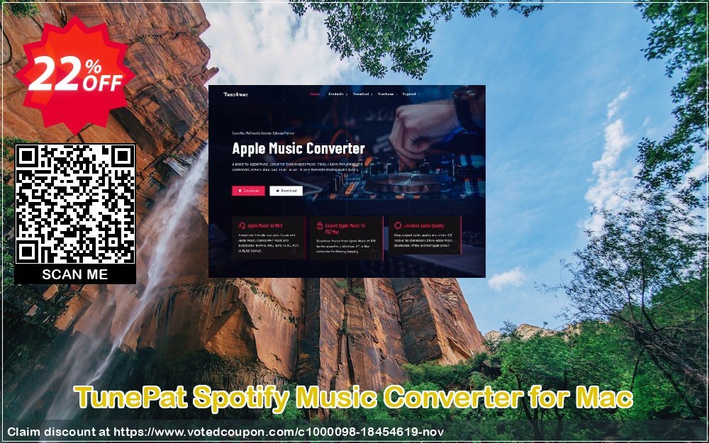 TunePat Spotify Music Converter for MAC Coupon, discount TunePat Spotify Music Converter for Mac special discount code 2023. Promotion: special discount code of TunePat Spotify Music Converter for Mac 2023