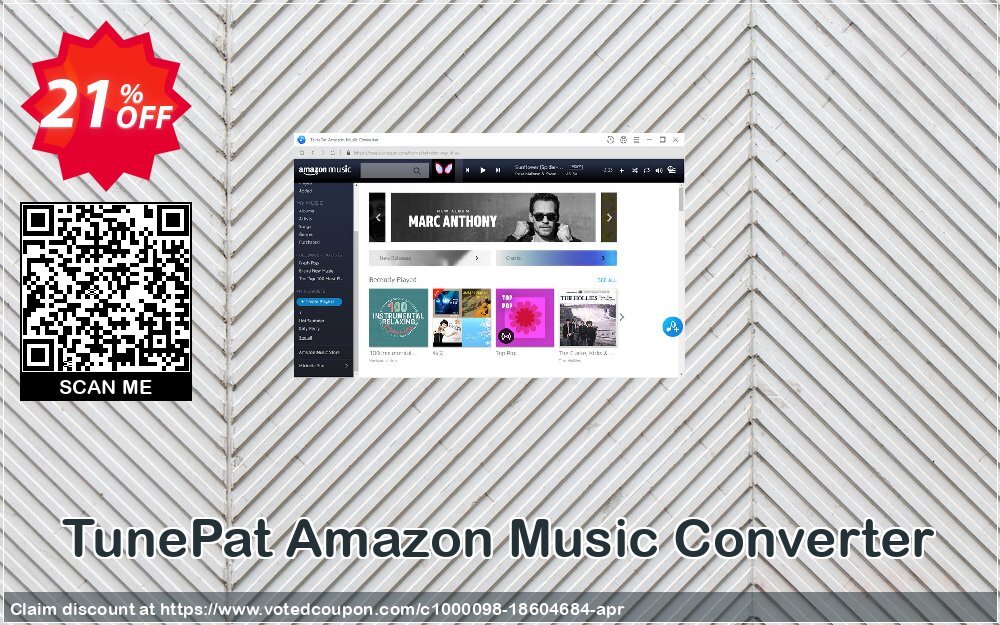 TunePat Amazon Music Converter Coupon Code May 2024, 21% OFF - VotedCoupon