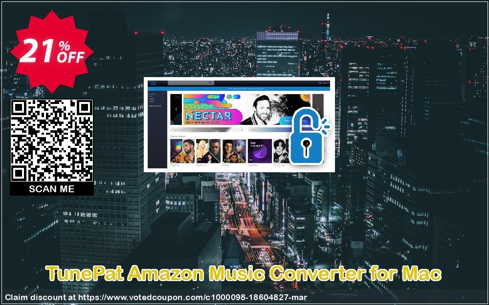 TunePat Amazon Music Converter for MAC Coupon Code Apr 2024, 21% OFF - VotedCoupon