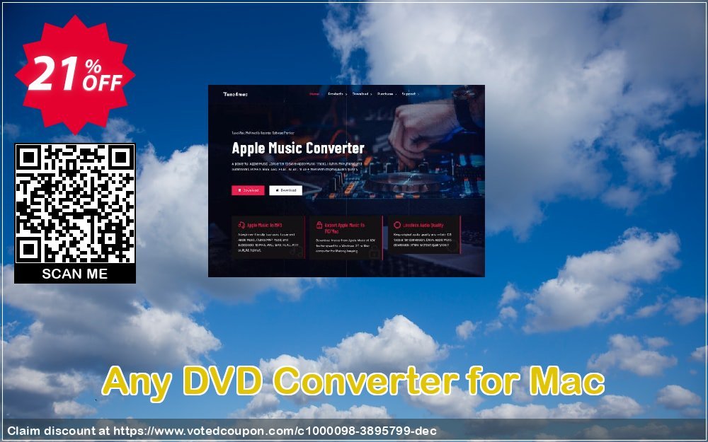 Any DVD Converter for MAC Coupon, discount Any DVD Converter for Mac super sales code 2023. Promotion: super sales code of Any DVD Converter for Mac 2023