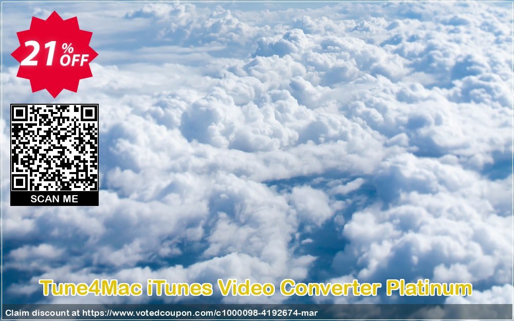 Tune4MAC iTunes Video Converter Platinum Coupon, discount Tune4Mac iTunes Video Converter Platinum formidable discounts code 2024. Promotion: formidable discounts code of Tune4Mac iTunes Video Converter Platinum 2024