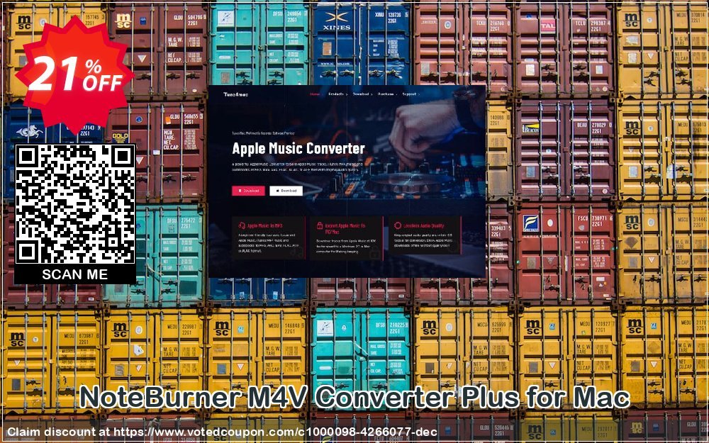 NoteBurner M4V Converter Plus for MAC Coupon, discount NoteBurner M4V Converter Plus for Mac best promotions code 2023. Promotion: best promotions code of NoteBurner M4V Converter Plus for Mac 2023