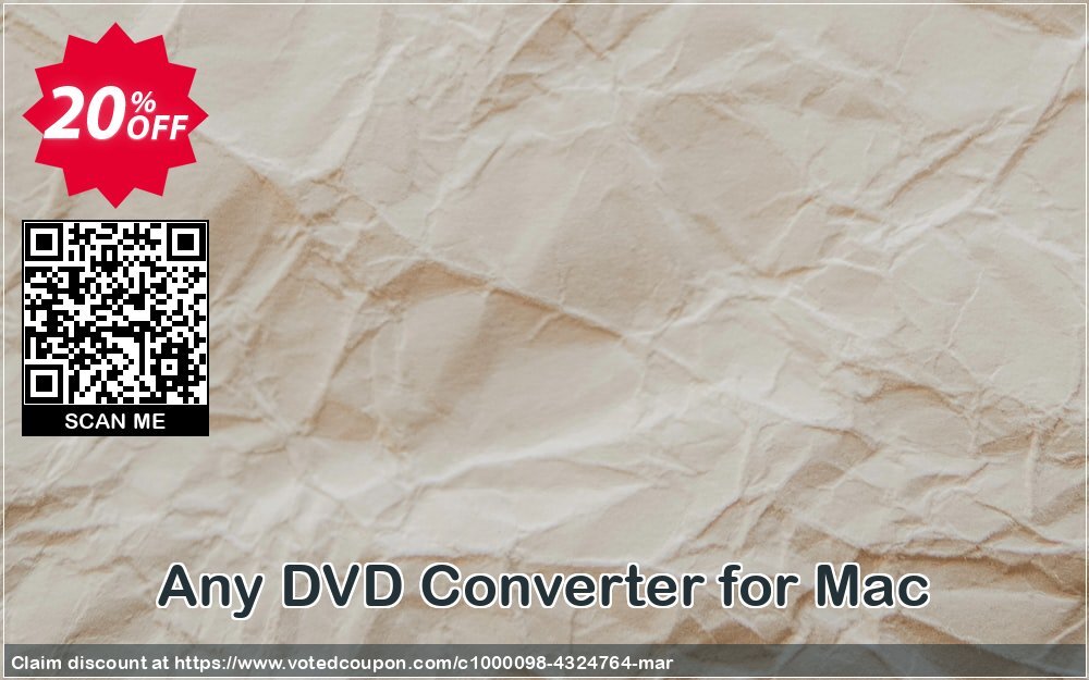 Any DVD Converter for MAC Coupon Code Apr 2024, 20% OFF - VotedCoupon