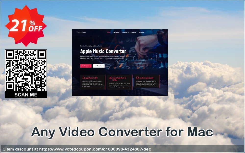 Any Video Converter for MAC Coupon, discount Any Video Converter for Mac stirring promotions code 2023. Promotion: stirring promotions code of Any Video Converter for Mac 2023