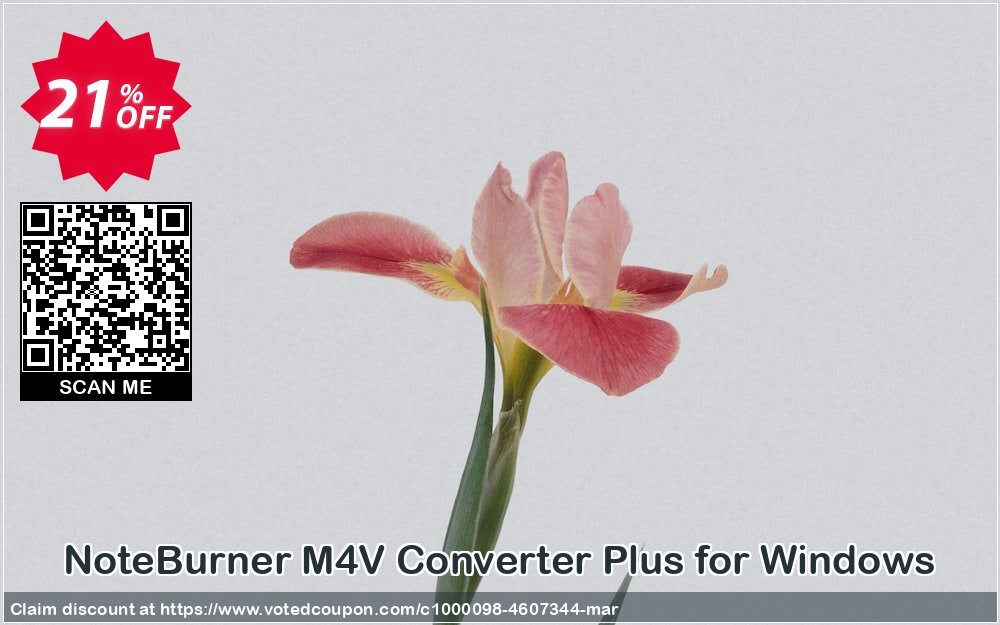 NoteBurner M4V Converter Plus for WINDOWS Coupon, discount NoteBurner M4V Converter Plus for Windows excellent offer code 2024. Promotion: excellent offer code of NoteBurner M4V Converter Plus for Windows 2024