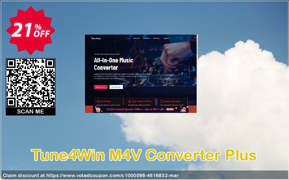 Tune4Win M4V Converter Plus Coupon Code Apr 2024, 21% OFF - VotedCoupon