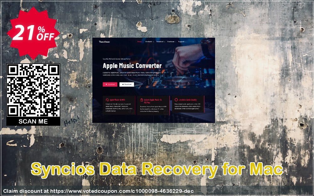 Syncios Data Recovery for MAC Coupon, discount Syncios Data Recovery for Mac formidable discounts code 2023. Promotion: formidable discounts code of Syncios Data Recovery for Mac 2023