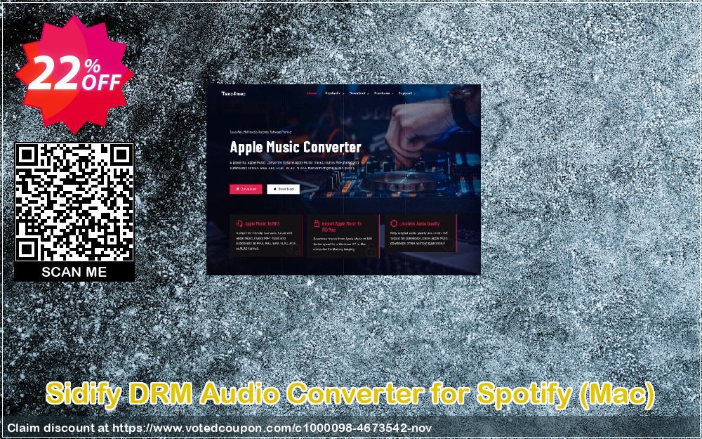 Sidify DRM Audio Converter for Spotify, MAC  Coupon, discount Sidify DRM Audio Converter for Spotify (Mac) awful deals code 2023. Promotion: awful deals code of Sidify DRM Audio Converter for Spotify (Mac) 2023