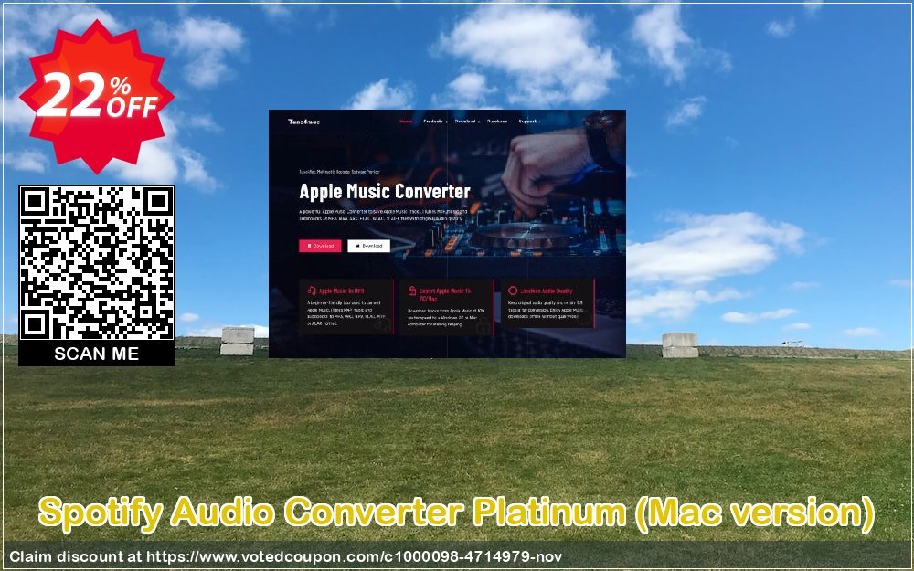 Spotify Audio Converter Platinum, MAC version  Coupon, discount Spotify Audio Converter Platinum (Mac version) stirring discounts code 2023. Promotion: stirring discounts code of Spotify Audio Converter Platinum (Mac version) 2023