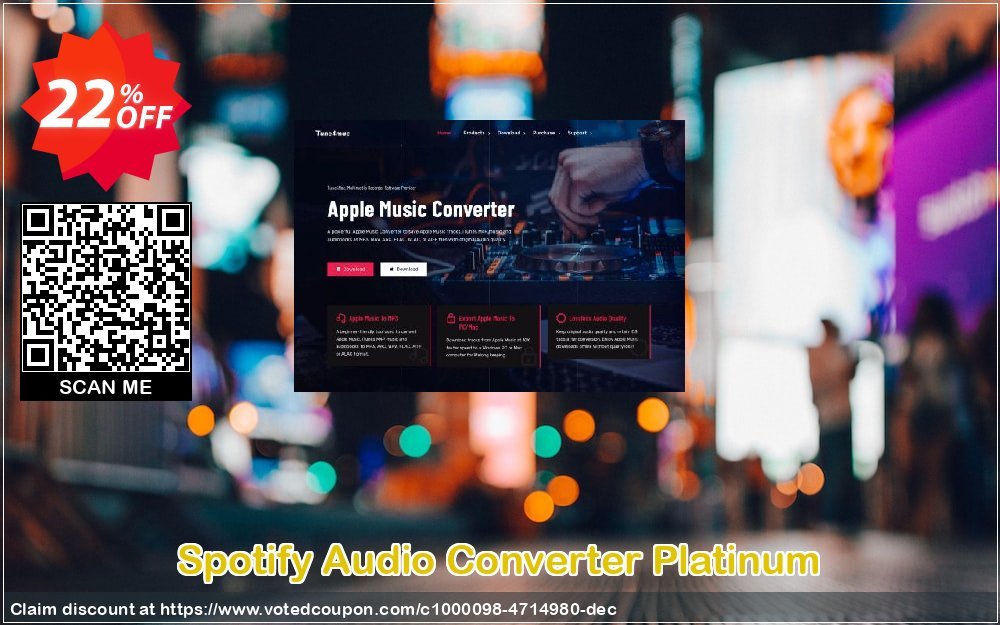 Spotify Audio Converter Platinum Coupon, discount Spotify Audio Converter Platinum (Windows version) impressive promotions code 2023. Promotion: impressive promotions code of Spotify Audio Converter Platinum (Windows version) 2023