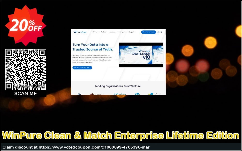 WinPure Clean & Match Enterprise Lifetime Edition Coupon Code May 2024, 20% OFF - VotedCoupon