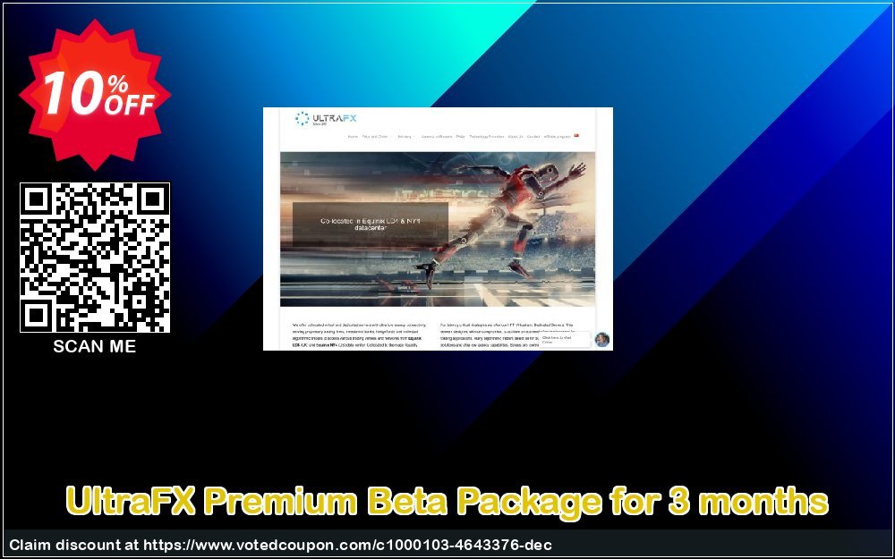 UltraFX Premium Beta Package for 3 months Coupon, discount Premium Beta Package for 3 months Exclusive offer code 2023. Promotion: amazing discounts code of Premium Beta Package for 3 months 2023
