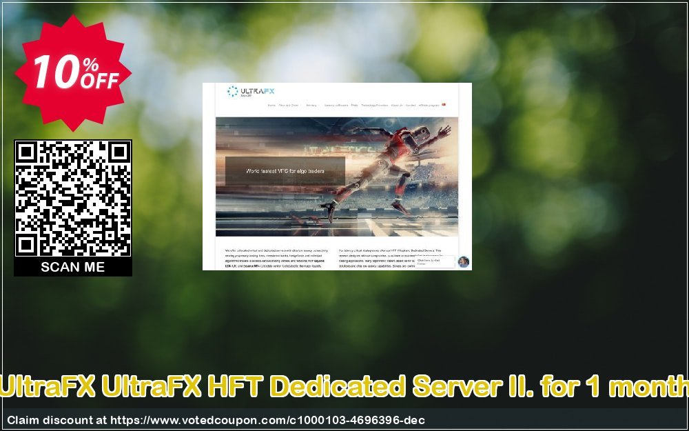 UltraFX UltraFX HFT Dedicated Server II. for Monthly Coupon, discount UltraFX HFT Dedicated Server II. for 1 month Staggering promo code 2023. Promotion: impressive sales code of UltraFX HFT Dedicated Server II. for 1 month 2023