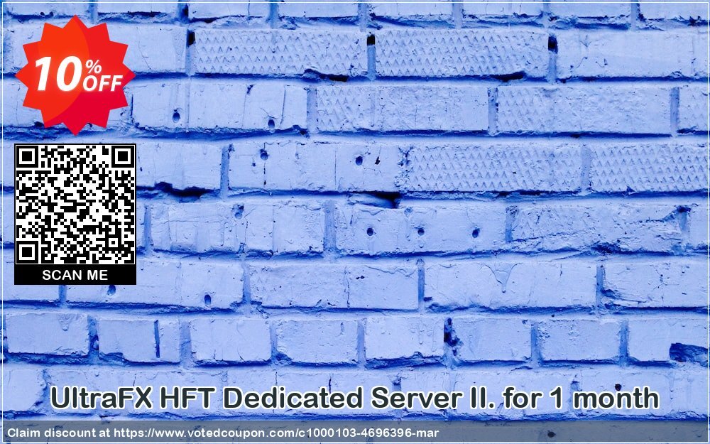 UltraFX UltraFX HFT Dedicated Server II. for Monthly Coupon, discount UltraFX HFT Dedicated Server II. for 1 month Staggering promo code 2024. Promotion: impressive sales code of UltraFX HFT Dedicated Server II. for 1 month 2024