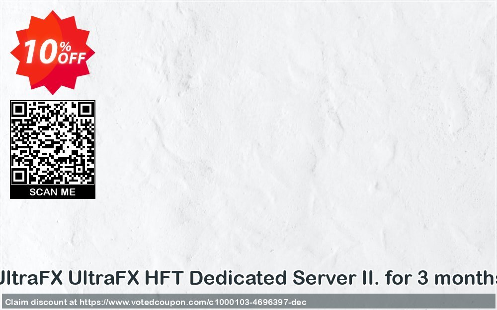 UltraFX UltraFX HFT Dedicated Server II. for 3 months Coupon, discount UltraFX HFT Dedicated Server II. for 3 months Imposing discounts code 2023. Promotion: formidable deals code of UltraFX HFT Dedicated Server II. for 3 months 2023