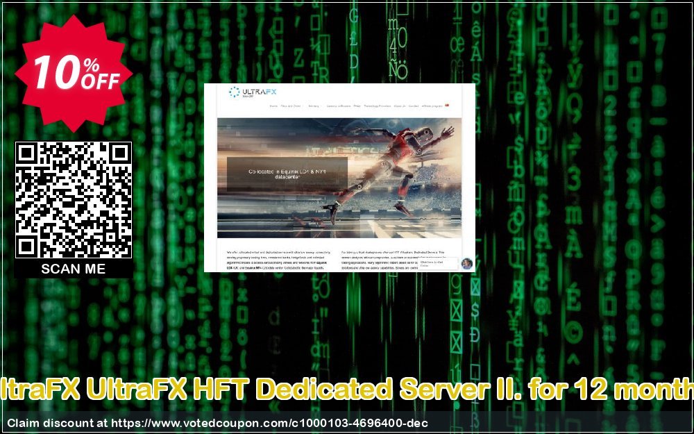 UltraFX UltraFX HFT Dedicated Server II. for 12 months Coupon, discount UltraFX HFT Dedicated Server II. for 12 months excellent promo code 2023. Promotion: excellent promo code of UltraFX HFT Dedicated Server II. for 12 months 2023