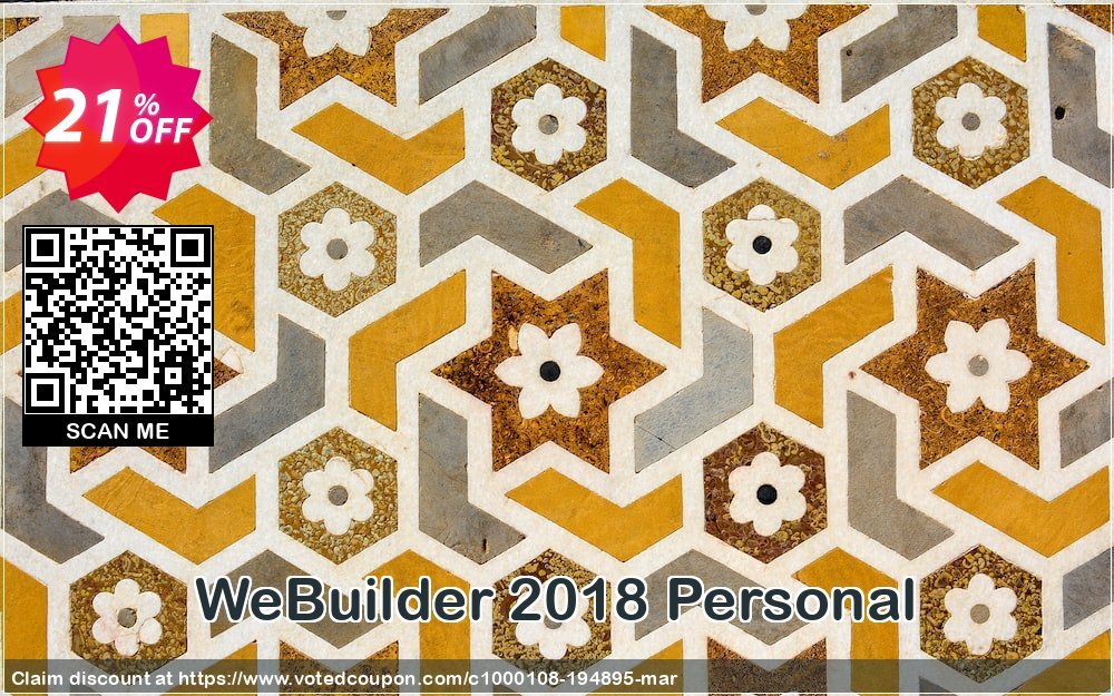 WeBuilder 2018 Personal Coupon, discount WeBuilder 2024 Personal special promo code 2024. Promotion: special promo code of WeBuilder 2024 Personal 2024