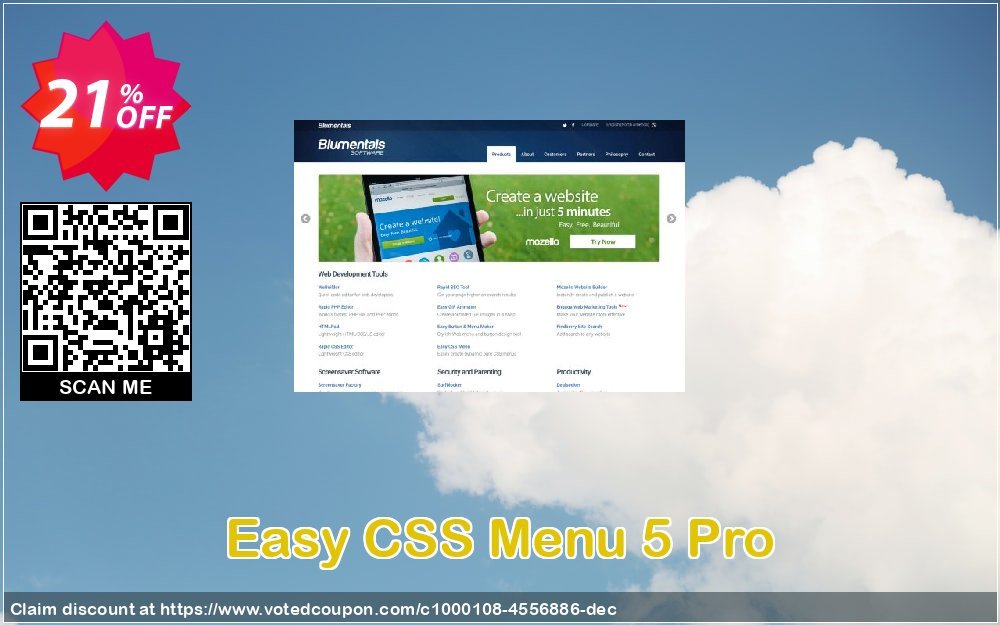 Easy CSS Menu 5 Pro Coupon, discount Easy CSS Menu 5 Pro amazing deals code 2023. Promotion: amazing deals code of Easy CSS Menu 5 Pro 2023