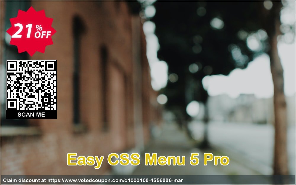 Easy CSS Menu 5 Pro Coupon, discount Easy CSS Menu 5 Pro amazing deals code 2024. Promotion: amazing deals code of Easy CSS Menu 5 Pro 2024