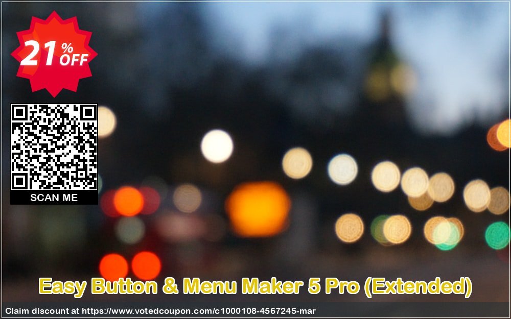 Easy Button & Menu Maker 5 Pro, Extended  Coupon, discount Easy Button & Menu Maker 5 Pro (Extended) amazing sales code 2024. Promotion: amazing sales code of Easy Button & Menu Maker 5 Pro (Extended) 2024