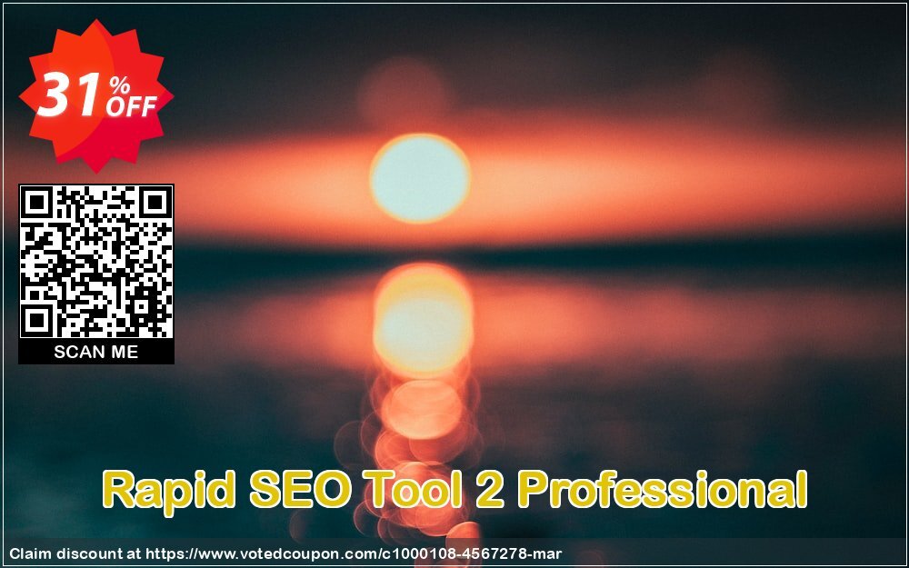 Rapid SEO Tool 2 Professional Coupon, discount Rapid SEO Tool promotion - 30% discount. Promotion: marvelous discounts code of Rapid SEO Tool 2 Professional 2024