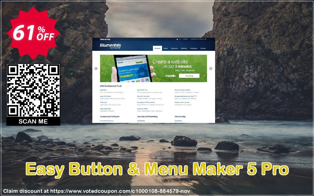 Easy Button & Menu Maker 5 Pro Coupon, discount Easy Button & Menu Maker 5 Pro staggering promotions code 2023. Promotion: staggering promotions code of Easy Button & Menu Maker 5 Pro 2023