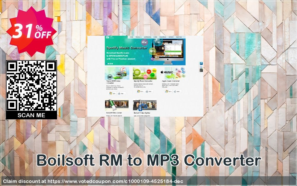Boilsoft RM to MP3 Converter Coupon, discount Boilsoft RM to MP3 Converter formidable offer code 2023. Promotion: formidable offer code of Boilsoft RM to MP3 Converter 2023
