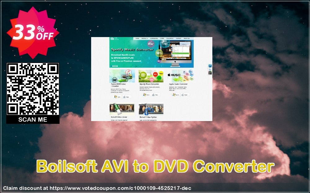 Boilsoft AVI to DVD Converter Coupon, discount Boilsoft AVI to DVD Converter best sales code 2023. Promotion: best sales code of Boilsoft AVI to DVD Converter 2023