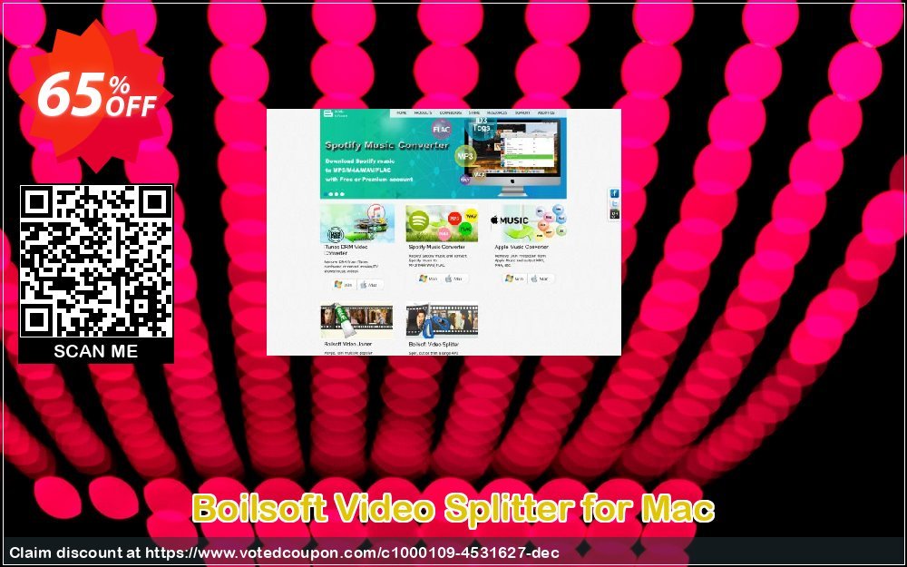 Boilsoft Video Splitter for MAC Coupon, discount Bits Promo. Promotion: excellent discounts code of Boilsoft Video Splitter for Mac 2023