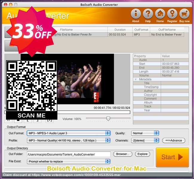 Boilsoft Audio Converter for MAC Coupon Code Apr 2024, 33% OFF - VotedCoupon