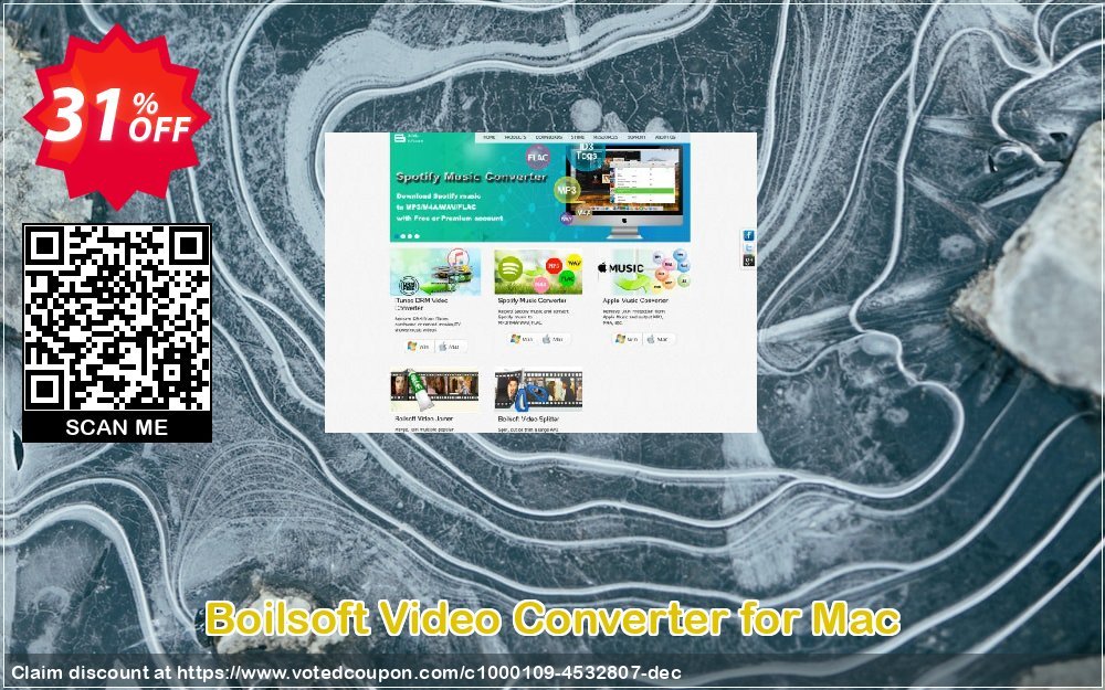 Boilsoft Video Converter for MAC Coupon, discount Boilsoft Video Converter for Mac best offer code 2023. Promotion: best offer code of Boilsoft Video Converter for Mac 2023