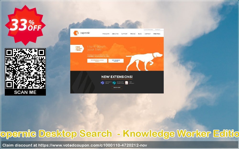 Copernic Desktop Search  - Knowledge Worker Edition Coupon, discount Affiliate 30%. Promotion: big discount code of Copernic Desktop Search  - Knowledge Worker Edition (1 year) 2023