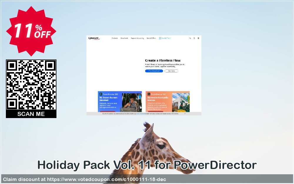 Holiday Pack Vol. 11 for PowerDirector Coupon Code Apr 2024, 11% OFF - VotedCoupon