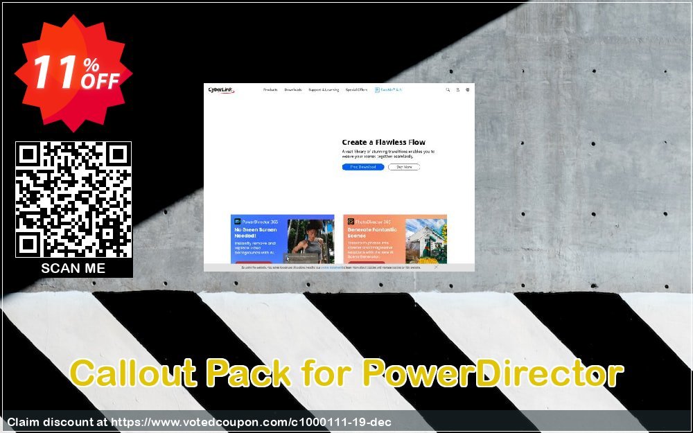 Callout Pack for PowerDirector Coupon Code Apr 2024, 11% OFF - VotedCoupon
