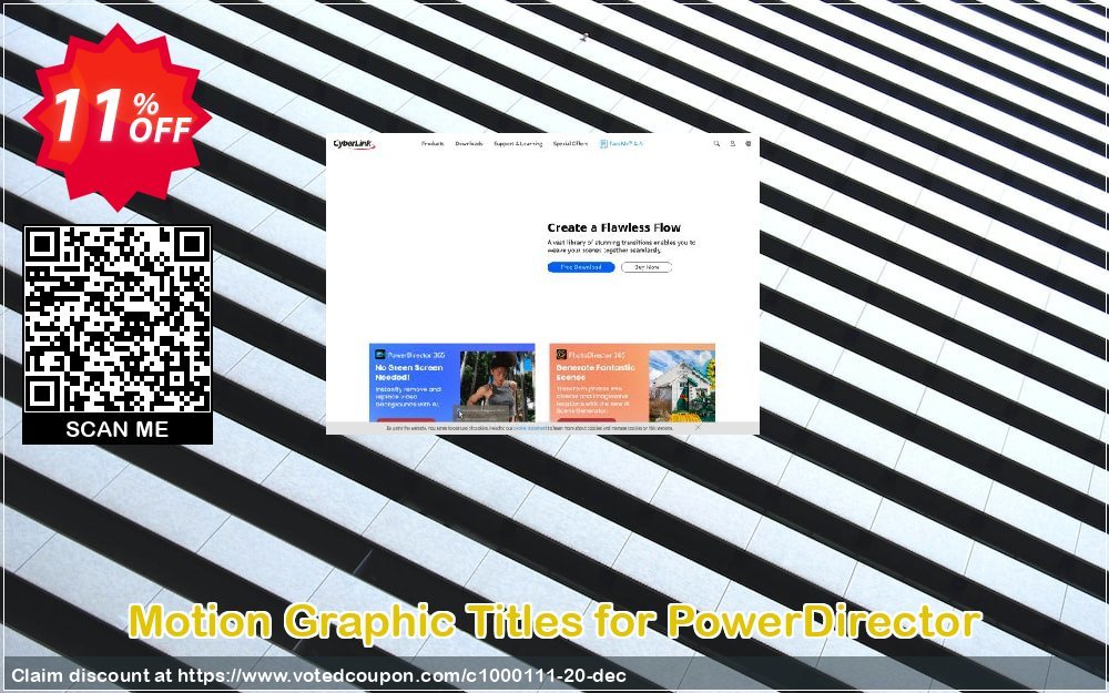 Motion Graphic Titles for PowerDirector Coupon Code May 2024, 11% OFF - VotedCoupon