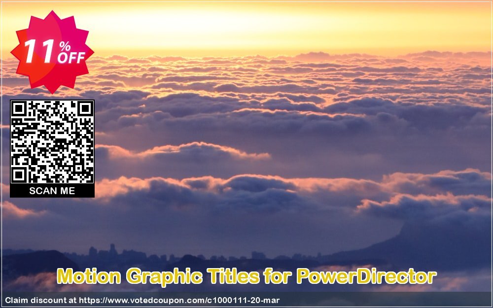 Motion Graphic Titles for PowerDirector Coupon Code Apr 2024, 11% OFF - VotedCoupon