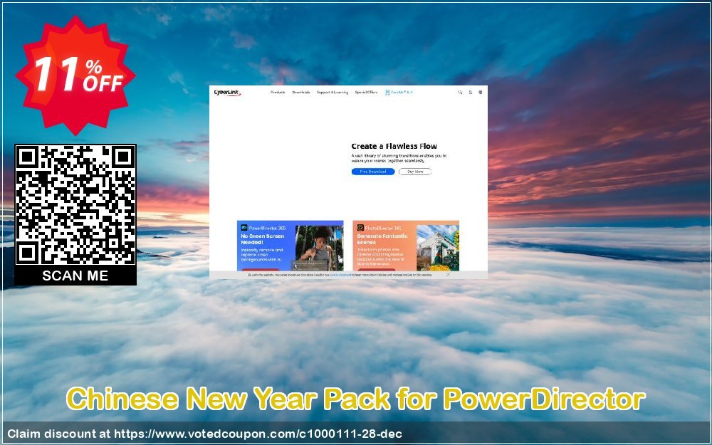Chinese New Year Pack for PowerDirector Coupon, discount Chinese New Year Pack for PowerDirector Deal. Promotion: Chinese New Year Pack for PowerDirector Exclusive offer