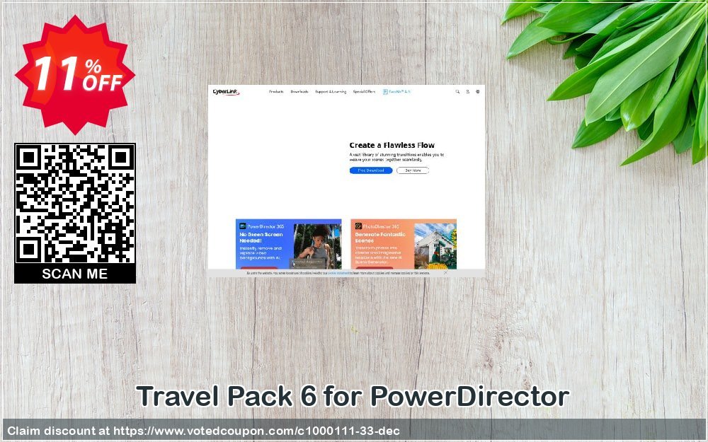 Travel Pack 6 for PowerDirector Coupon Code Apr 2024, 11% OFF - VotedCoupon