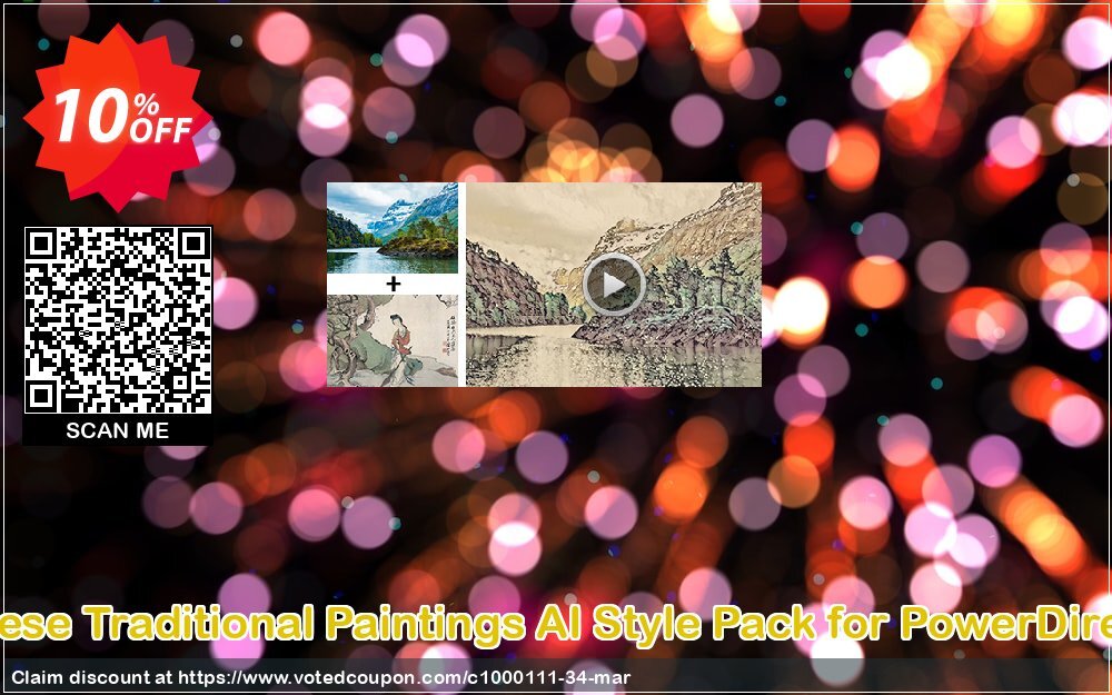 Chinese Traditional Paintings AI Style Pack for PowerDirector Coupon, discount Chinese Traditional Paintings AI Style Pack Includes AI Style Plugin Deal. Promotion: Chinese Traditional Paintings AI Style Pack Includes AI Style Plugin Exclusive offer