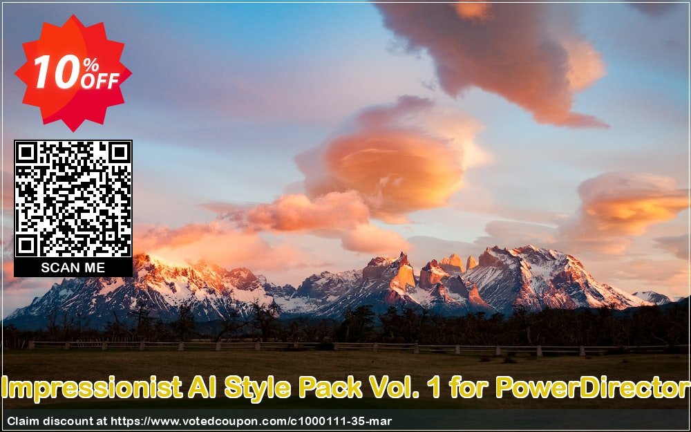 Impressionist AI Style Pack Vol. 1 for PowerDirector Coupon, discount Impressionist AI Style Pack Vol. 1 Includes AI Style Plugin Deal. Promotion: Impressionist AI Style Pack Vol. 1 Includes AI Style Plugin Exclusive offer