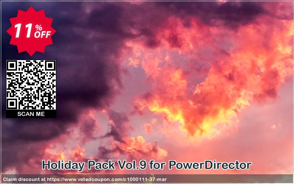 Holiday Pack Vol.9 for PowerDirector Coupon, discount Holiday Pack Vol.9 for PowerDirector Deal. Promotion: Holiday Pack Vol.9 for PowerDirector Exclusive offer