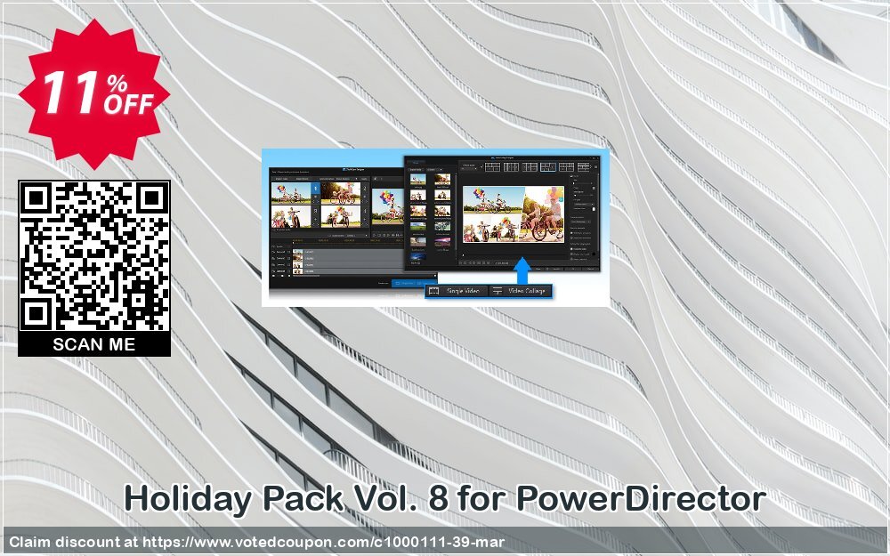 Holiday Pack Vol. 8 for PowerDirector Coupon Code Jun 2024, 11% OFF - VotedCoupon